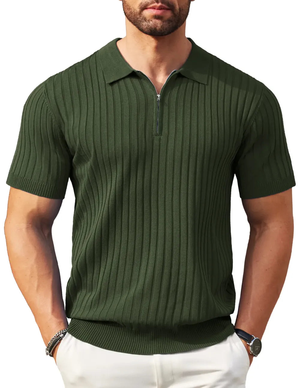 🔥2026 Flash Sale🔥Men's Zipper Polo Shirts
