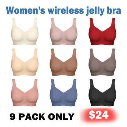 Women's Jelly Bra, Wireless Full-Coverage Everyday Bra