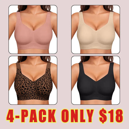 Women's Wireless Supportive Bra - Full Coverage Comfort