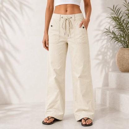 ⚡FINAL SALE⚡- Women's High Stretch Mid Rise Straight Pants