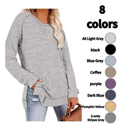 Women's belted top, long-sleeved shirt