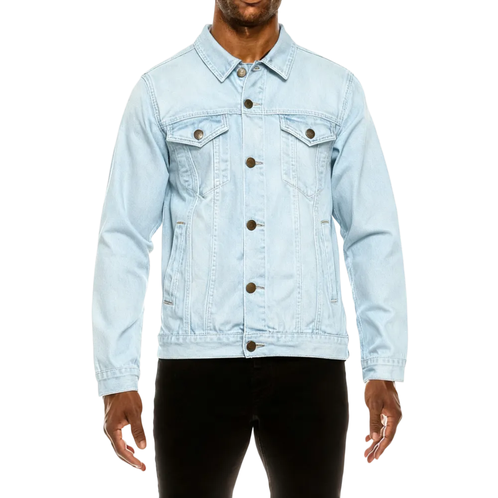 Men's Essential Colored Cotton Denim Jacket